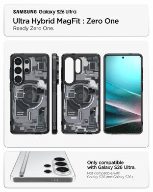 Защитный чехол Spigen Ultra Hybrid Zero One (MagFit) для Samsung Galaxy S26 Ultra (S948) ACS10683 - One White