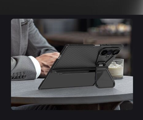 Защитный чехол NILLKIN CamShield Prop Magnetic (S Pen) для Samsung Galaxy Fold 8 Ultra - Black