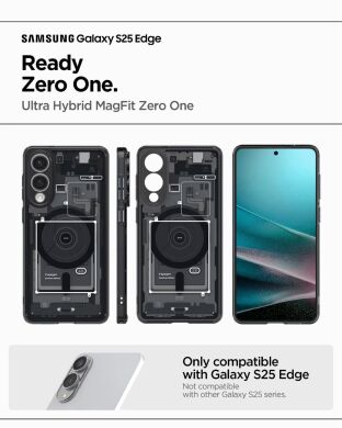 Захисний чохол Spigen (SGP) Ultra Hybrid Zero One (MagFit) для Samsung Galaxy S25 Edge (S937) ACS09415 - Black