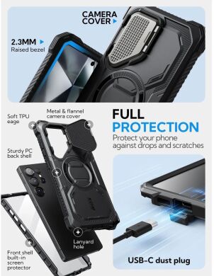 Защитный чехол i-Blason Armorbox Mag by Supcase для Samsung Galaxy S25 Ultra (S938) 843439156524 - Black