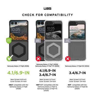 Защитный чехол URBAN ARMOR GEAR Mouve для Samsung Galaxy Flip 8 (214561113131) - Ash