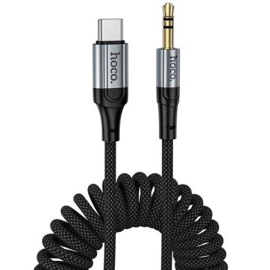 AUX-кабель Hoco UPA33B Type-C to 3.5mm (1.5m) - Black