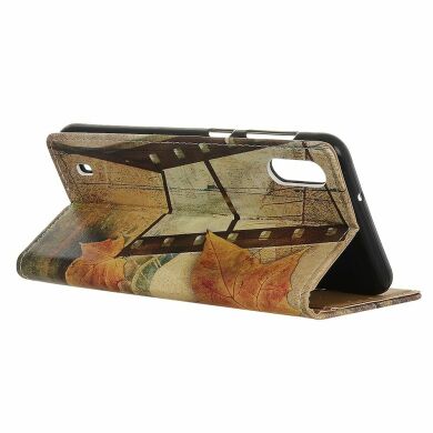 Чохол Deexe Life Style Wallet для Samsung Galaxy A10 (A105) - Maple Leaves and Eiffel Tower