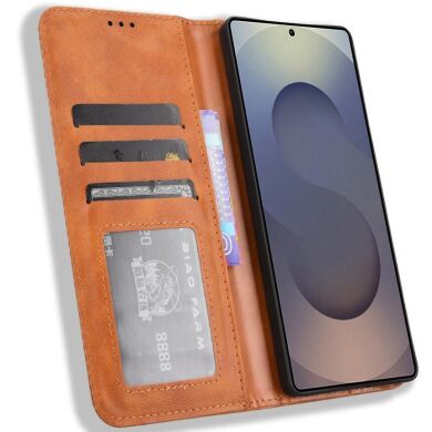 Чохол Deexe Retro Style для Samsung Galaxy S26 Ultra (S948) - Brown