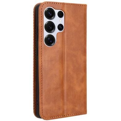 Чохол Deexe Retro Style для Samsung Galaxy S26 Ultra (S948) - Brown