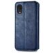 Чохол Deexe Rhombus Wallet для Samsung Galaxy A03 Core (A032) - Blue