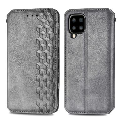 Чохол Deexe Rhombus Wallet для Samsung Galaxy A22 (A225) / M22 (M225) - Grey