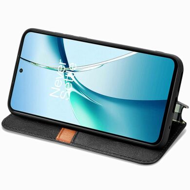 Чохол Deexe Rhombus Wallet для Samsung Galaxy S26 Plus - Black