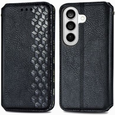 Чохол Deexe Rhombus Wallet для Samsung Galaxy S26 Plus - Black