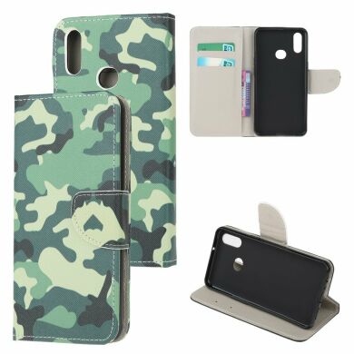 Чехол-книжка Deexe Color Wallet для Samsung Galaxy A10s (A107) - Camouflage Pattern