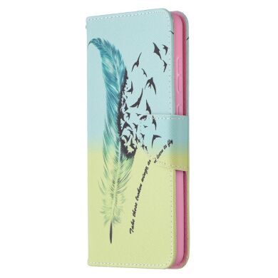 Чехол-книжка Deexe Color Wallet для Samsung Galaxy A72 (А725) - Feather / Bird