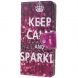 Чохол-книжка Deexe Color Wallet для Samsung Galaxy A9 2018 (A920) - Keep Calm and Sparkle