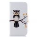 Чехол-книжка Deexe Color Wallet для Samsung Galaxy J4 2018 (J400) - Owl on a Branch. Фото 1 из 8