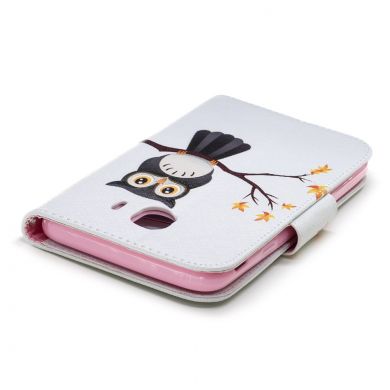 Чехол-книжка Deexe Color Wallet для Samsung Galaxy J4 2018 (J400) - Owl on a Branch