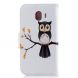 Чехол-книжка Deexe Color Wallet для Samsung Galaxy J4 2018 (J400) - Owl on a Branch. Фото 3 из 8