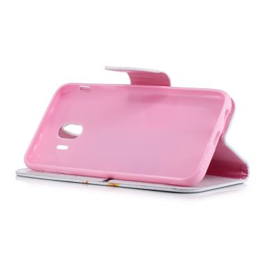 Чехол-книжка Deexe Color Wallet для Samsung Galaxy J4 2018 (J400) - Owl on a Branch