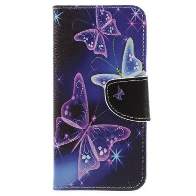 Чехол-книжка Deexe Color Wallet для Samsung Galaxy J6 2018 (J600) - Butterfly Pattern