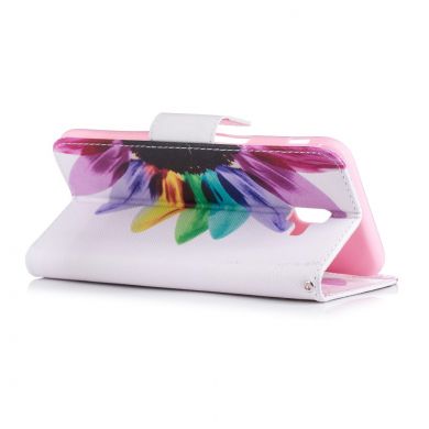 Чохол-книжка Deexe Color Wallet для Samsung Galaxy J6+ (J610), Colorful Petals