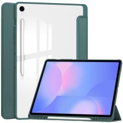 Чехол-книжка Deexe Crystal Back для Samsung Galaxy Tab S10 FE Plus - Green