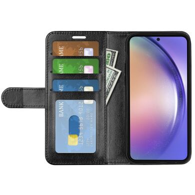 Чехол-книжка Deexe Wallet Style для Samsung Galaxy A55 (A556) - Black