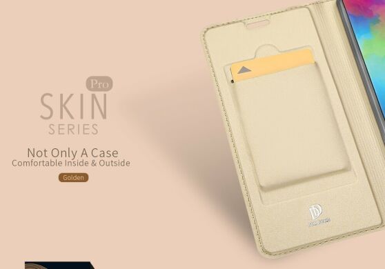 Чехол-книжка DUX DUCIS Skin Pro для Samsung Galaxy M20 - Gold