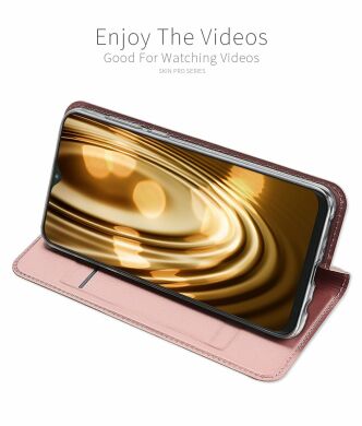Чехол-книжка DUX DUCIS Skin Pro для Samsung Galaxy M20 - Rose Gold