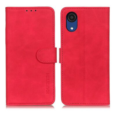 Чохол-книжка KHAZNEH Retro Wallet для Samsung Galaxy A03 Core (A032) - Red