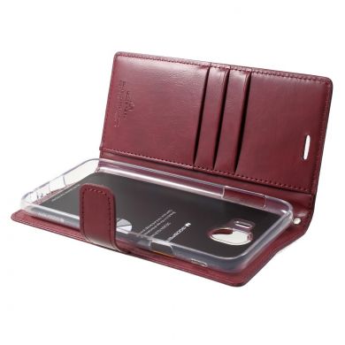 Чехол-книжка MERCURY Classic Wallet для Samsung Galaxy J4 2018 (J400) - Wine Red