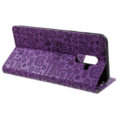 Чехол-книжка UniCase Graffiti Pattern для Samsung Galaxy A6+ 2018 (A605) - Purple