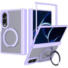 Чохол-накладка Deexe Matte Skin Kickstand with MagSafe (FF) для Samsung Galaxy Fold 8 - Purple