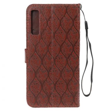 Чехол UniCase Leaf Wallet для Samsung Galaxy A7 2018 (A750) - Brown