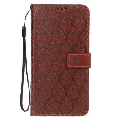 Чехол UniCase Leaf Wallet для Samsung Galaxy A7 2018 (A750) - Brown