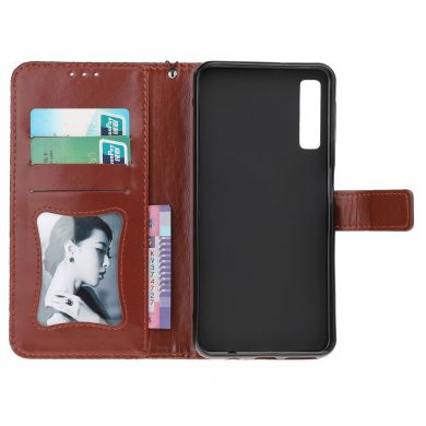Чехол UniCase Leaf Wallet для Samsung Galaxy A7 2018 (A750) - Brown