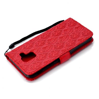 Чехол UniCase Leaf Wallet для Samsung Galaxy J6 2018 (J600) - Red