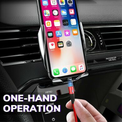 Дата-кабель TOPK AM60 Fast Charging Magnetic MicroUSB (2.4A) - Red