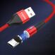 Дата-кабель TOPK AM60 Fast Charging Magnetic MicroUSB (2.4A) - Red. Фото 1 из 6