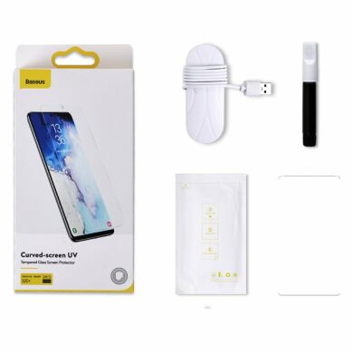 Комплект защитных стекол BASEUS Full Cover UV 0.25mm для Samsung Galaxy S20 Plus (G985)