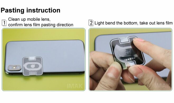 Комплект захисних стекол на камеру IMAK Camera Lens Protector для Samsung Galaxy A51 (А515)