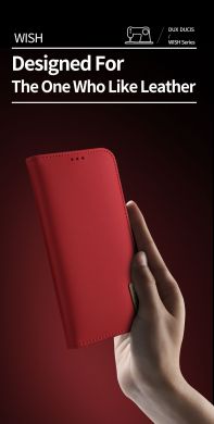 Кожаный чехол DUX DUCIS Wish Series для Samsung Galaxy Note 9 (N960) - Red