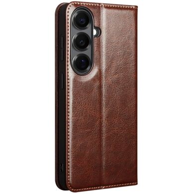 Шкіряний чохол QIALINO Classic Case для Samsung Galaxy S26 - Brown