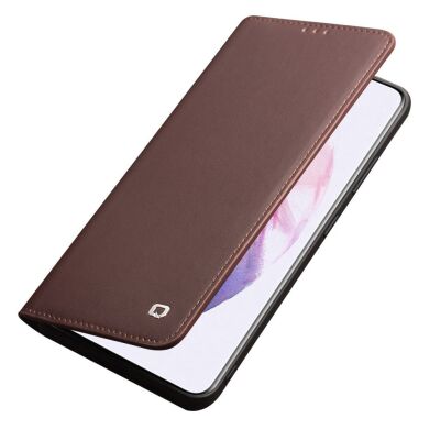 Шкіряний чохол QIALINO Wallet Case для Samsung Galaxy S21 (G991) - Brown