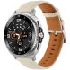 Кожаный ремешок Deexe Classic для Samsung Galaxy Watch 8 (40/44mm) / 8 Classic - Beige. Фото 2 из 5