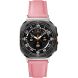 Кожаный ремешок Deexe Genuine Leather для Samsung Galaxy Watch Ultra (47mm) / Ultra (2025) - Deep Pink. Фото 2 из 4