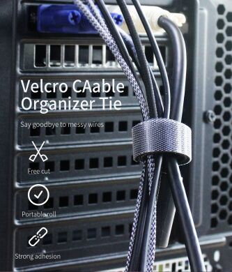 Органайзер для кабеля ESSAGER Strap Cable (2m) - Black