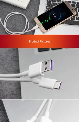 Оригинальный дата-кабель Huawei Super Charge (5A, type-c)