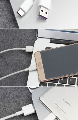 Оригинальный дата-кабель Huawei Super Charge (5A, type-c)