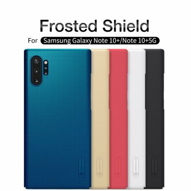 Пластиковый чехол NILLKIN Frosted Shield для Samsung Galaxy Note 10+ (N975) - Gold