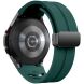 Ремешок Deexe Aurora Strap для Samsung Galaxy Watch 4 / 4 Classic / 5 / 5 Pro / 6 / 6 Classic / 7 / FE - Dark Green. Фото 1 из 8