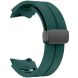 Ремешок Deexe Aurora Strap для Samsung Galaxy Watch 4 / 4 Classic / 5 / 5 Pro / 6 / 6 Classic / 7 / FE - Dark Green. Фото 3 из 8