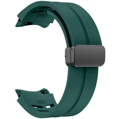 Ремешок Deexe Aurora Strap для Samsung Galaxy Watch 4 / 4 Classic / 5 / 5 Pro / 6 / 6 Classic / 7 / FE - Dark Green